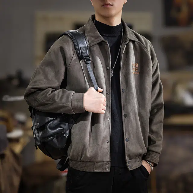遨宇 美式复古休闲潮流高端极简风上衣户外百搭工装夹克外套 男款