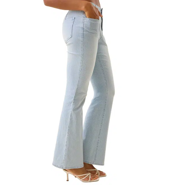 ALTAR'D STATE Zoey Striped Flare Jeans