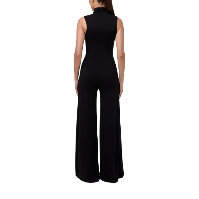 NAKED WARDROBE NW Turtleneck Wide Leg Jumpsuit