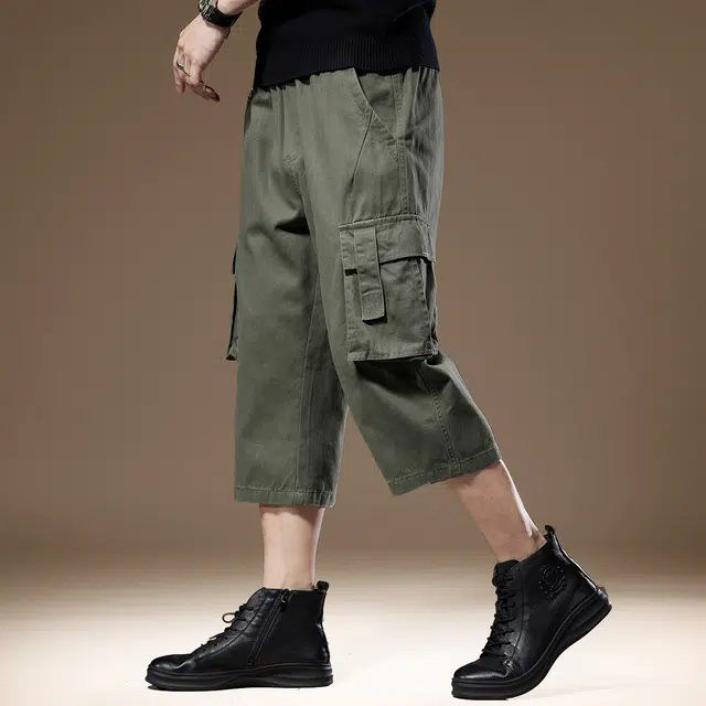 贵色 高街复古废土风松弛感潮牌休闲透气吸汗工装短裤 男女同款