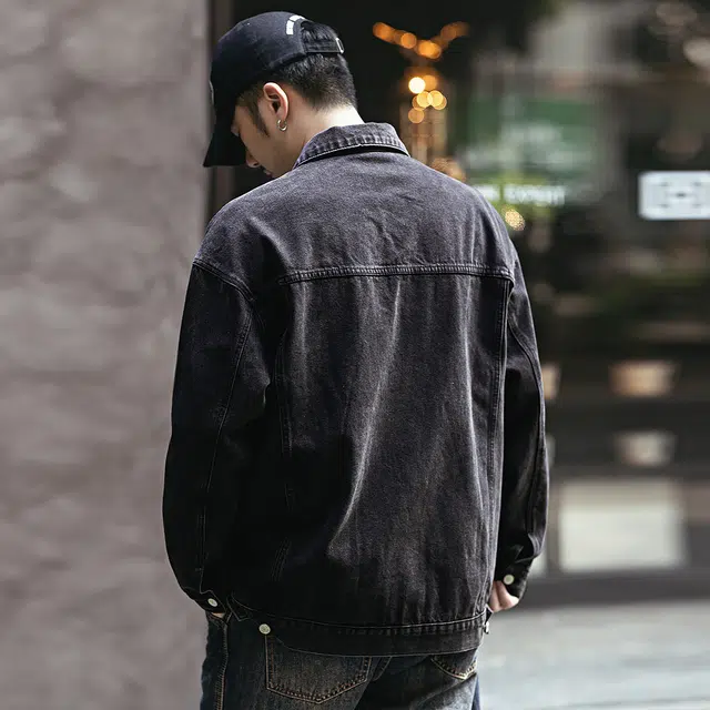 格蓝鹿 潮牌休闲美式复古百搭夹克外套 男女同款