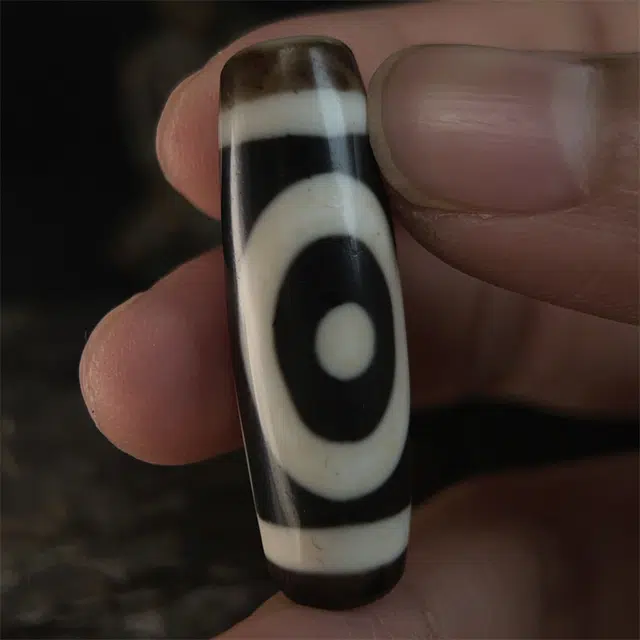 灵运宝 【师傅已加能量】#转运招财西藏藏区星辰一眼天珠皮壳老矿风化油润包浆老料器磨损到位一物一图#好运 玛瑙 吊坠 男女同款情侣款
