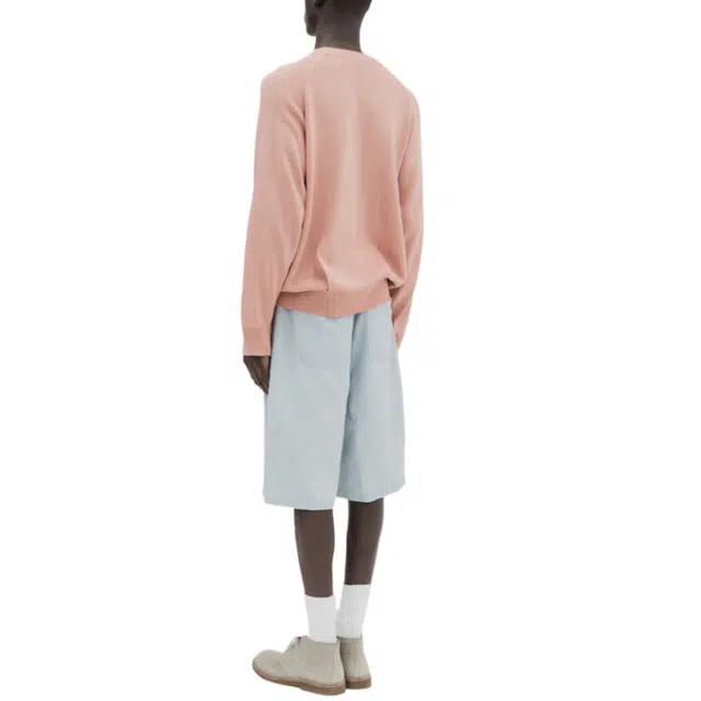 BESLOW TWIST SEAM DENIM SHORTS
