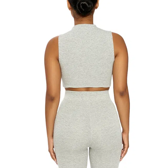 NAKED WARDROBE NW Sleeveless Crop Top