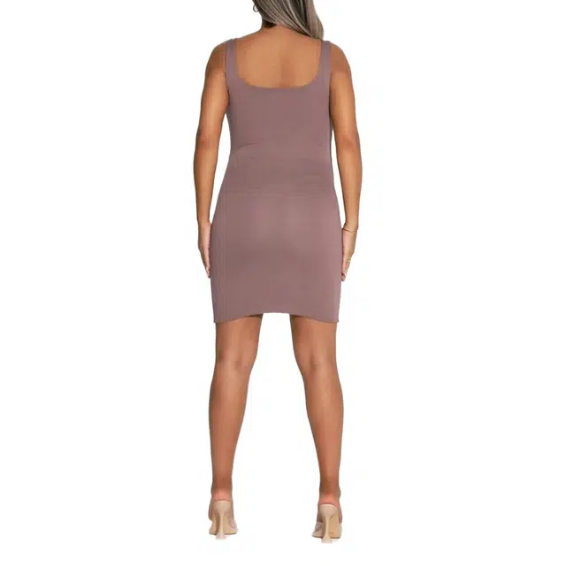 NAKED WARDROBE NW Sculpt Tank Mama Mini Dress Baby Mama