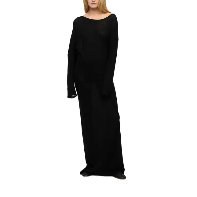 RUOHAN JET BLACK COBIA DRESS PREAW25