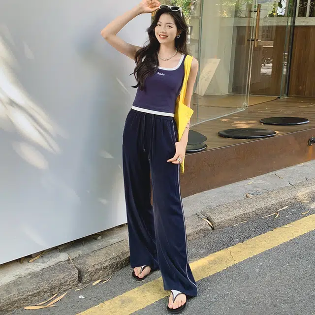 美洋 纯色简约舒适休闲裤 女款