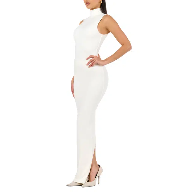 NAKED WARDROBE Butter Contour Maxi Skirt Butter