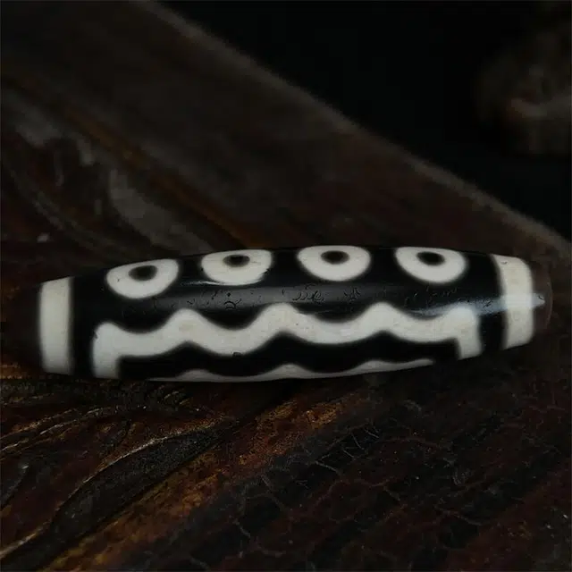 灵运宝 #转运招财西藏藏区天珠七眼老矿风化油润包浆老料器磨损到位一物一图#好运 玛瑙 吊坠 男女同款情侣款