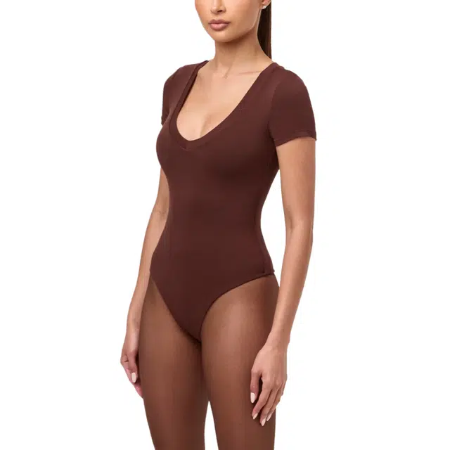 NAKED WARDROBE NW V-Neck Sculpt Bodysuit