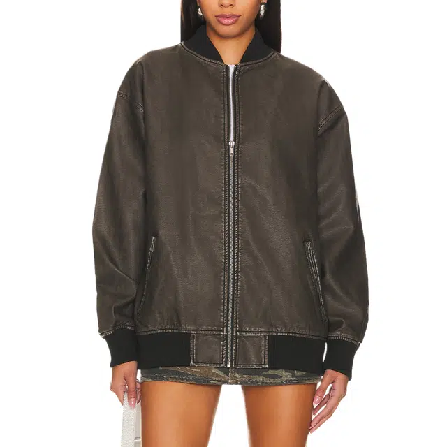 SUPERDOWN Ariel faux leather pilot jacket