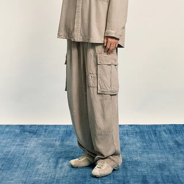 速写 休闲宽松潮流直筒裤牛仔裤 男款
