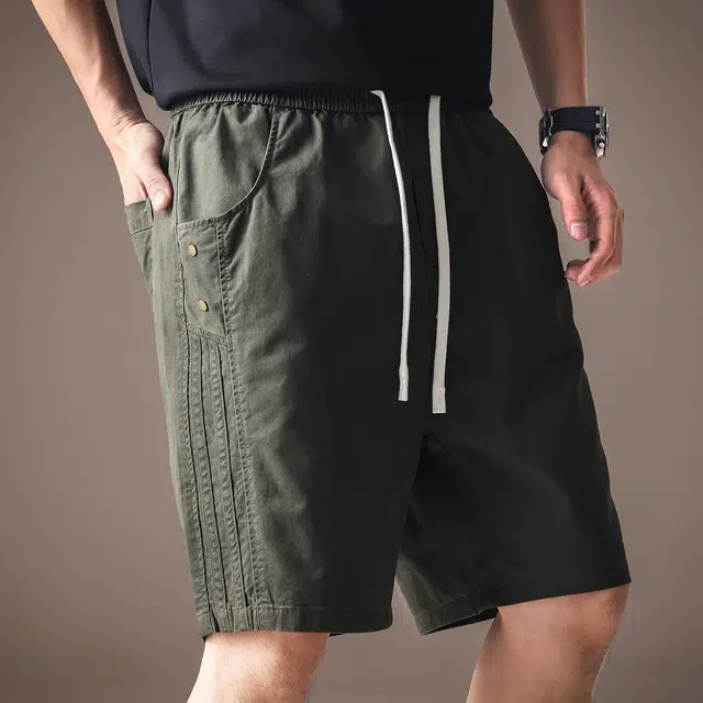 贵色 港风学生潮流薄款透气工装外穿五分裤子美式复古潮牌户外出行经典百搭休闲短裤 男女同款