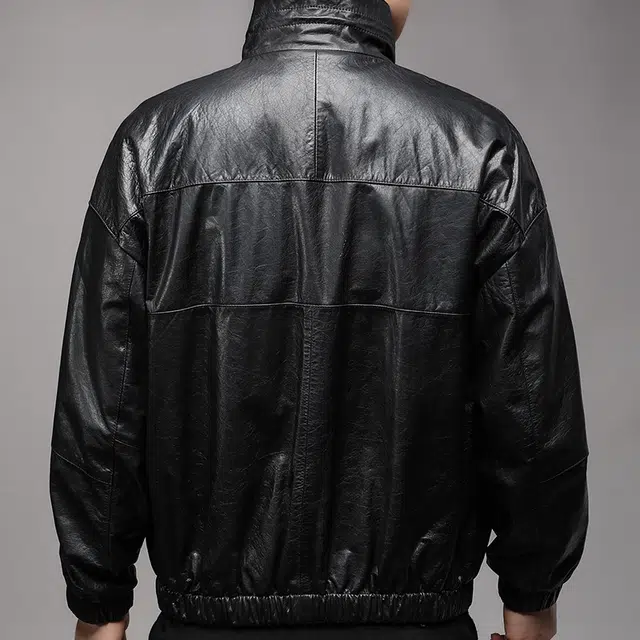 太子龍 品牌立领阔版落肩袖外套潮流设计感皮衣 男款