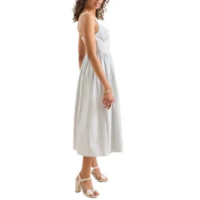 ALTAR'D STATE Jojo Striped Midi Dress