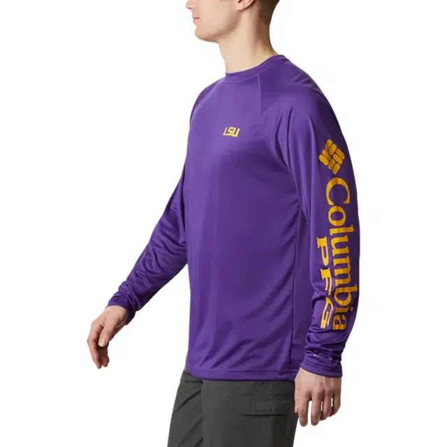 Columbia Collegiate PFGPFG Terminal Tackle Long Sleeve Shirt - LSU