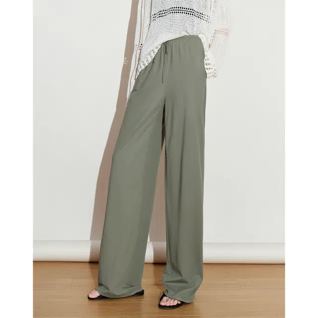 初语 松弛感纯色简约舒适时尚休闲裤 女款