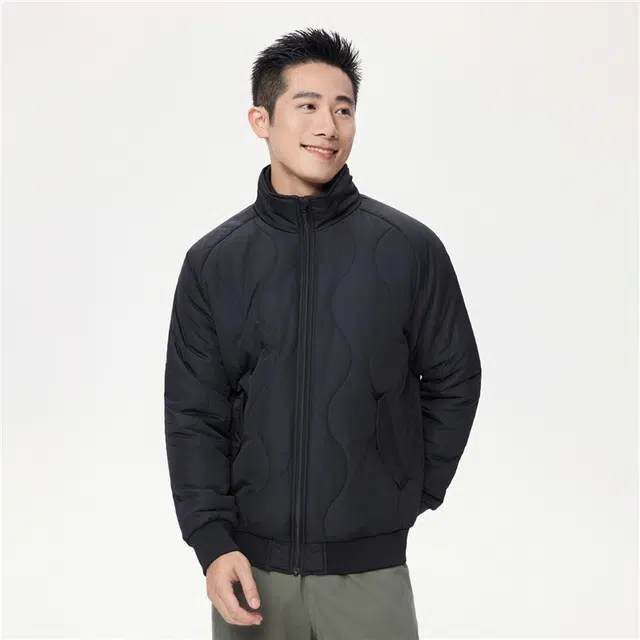 佐丹奴 棉衣外套夹棉保暖葫芦绗缝立领棉服 男款