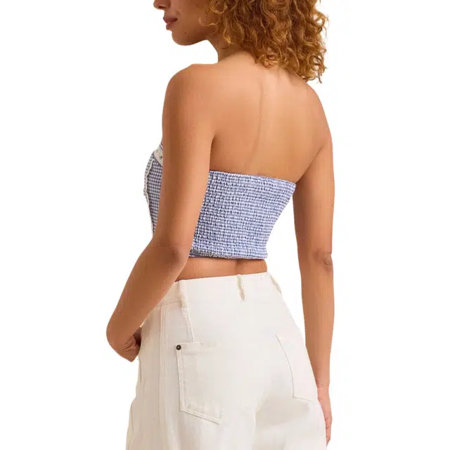 ALTAR'D STATE Maddie Gingham Tube Top