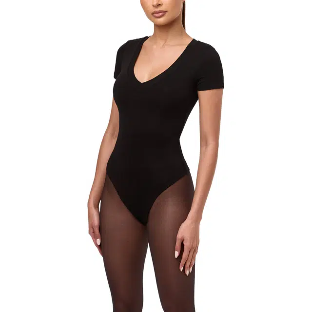 NAKED WARDROBE V-Neck Sculpt Bodysuit NW