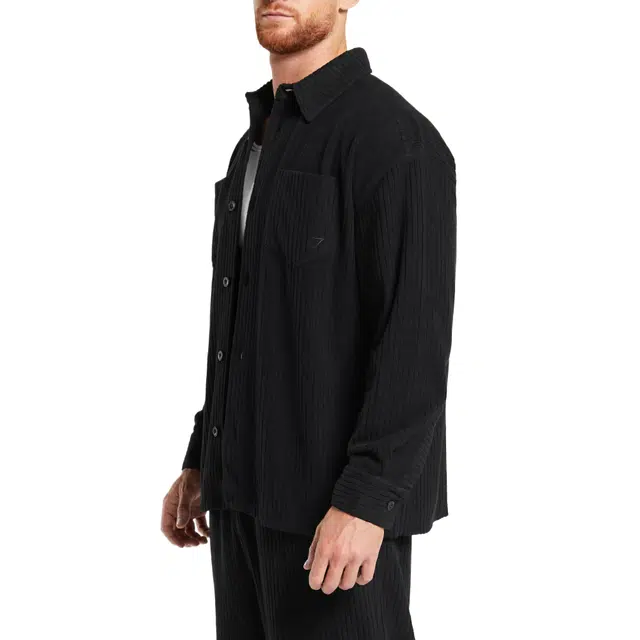 GYMSHARK Cord Overshirt logo