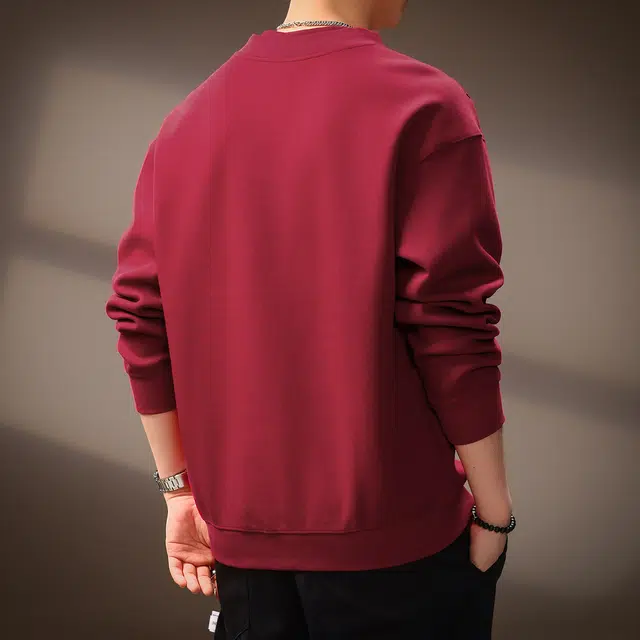 贵色 时尚重磅长袖圆领舒适日常卫衣 男女同款