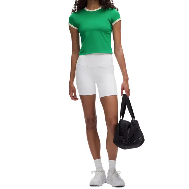 lululemon Organic Cotton Ringer Baby Tee T