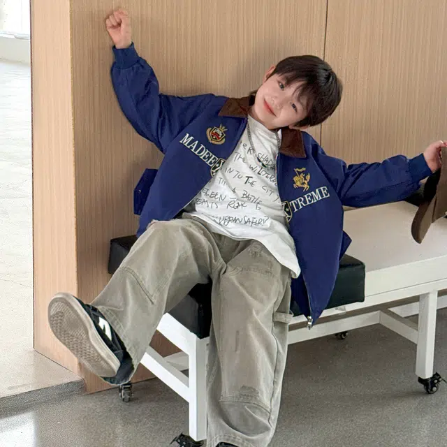 俞兆林棒球服 复古帅气做旧 儿童款
