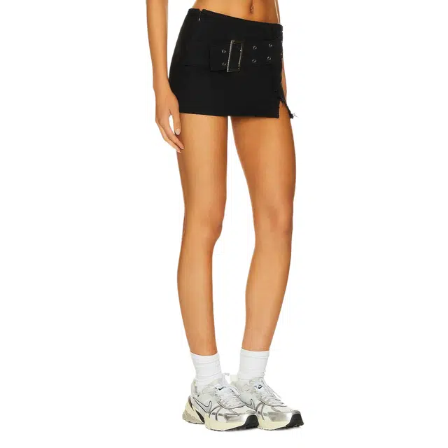 SUPERDOWN cadha belted mini skirt