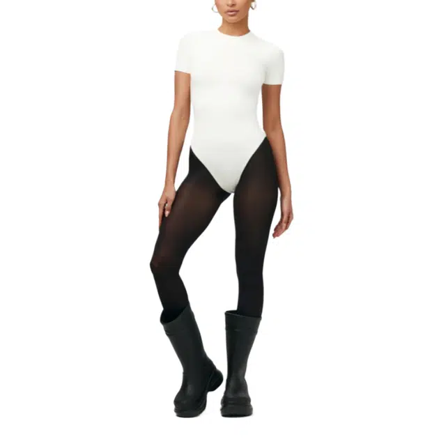 NAKED WARDROBE NW Crewneck Short Sleeve Bodysuit NW