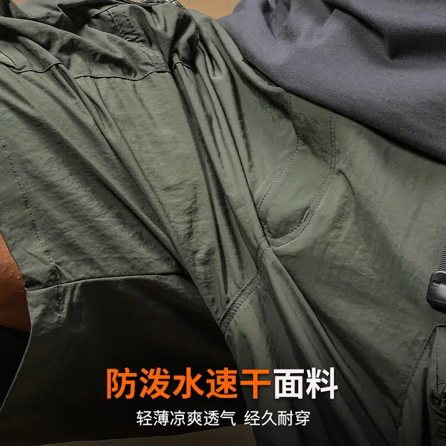 季言 美式复古百搭舒适潮流个性简约透气休闲短裤 男款