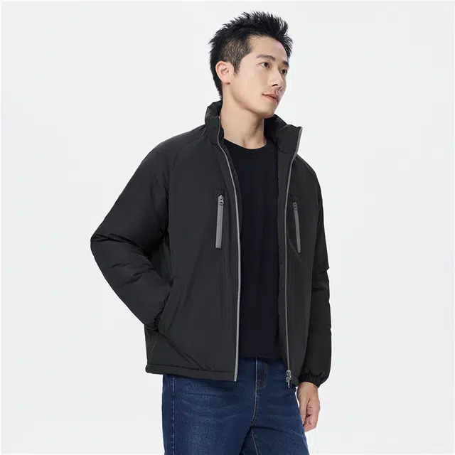 佐丹奴 夹棉立领多口袋插肩棉衣外套棉服 男款