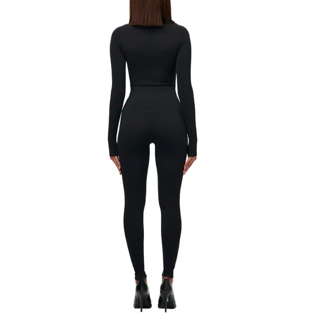 NAKED WARDROBE Seamless Ribbed Legging Fluid Sculpt