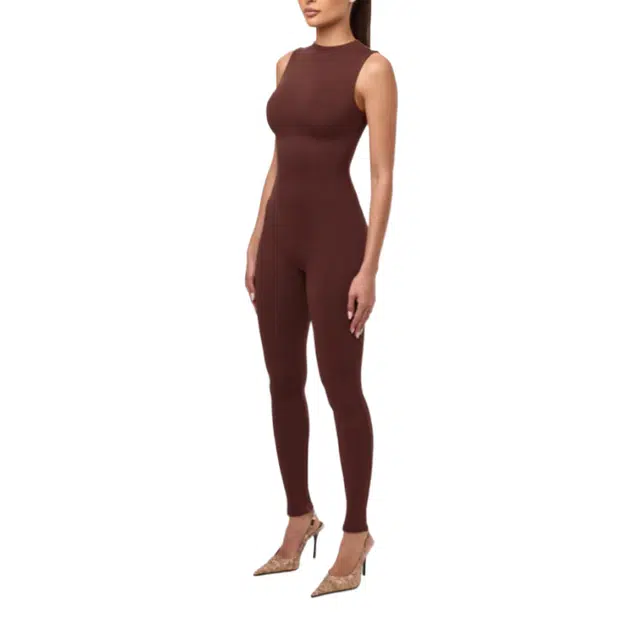 NAKED WARDROBE Sleeveless Sculpt Jumpsuit NW