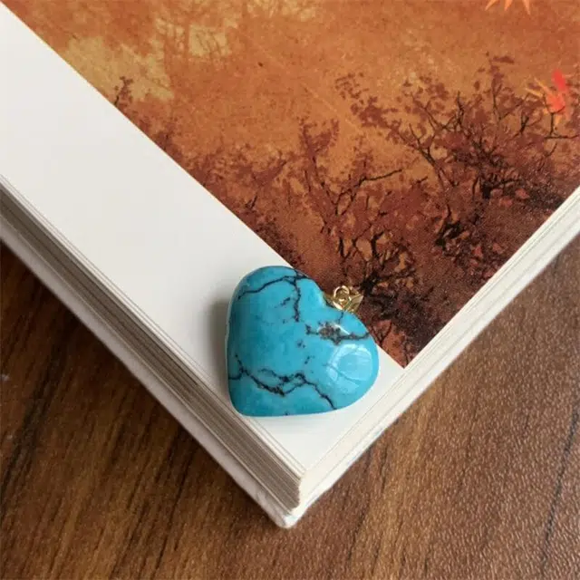 灵运宝 #转运招财湖北原矿高瓷蓝爱心瓷釉级无油无水一物一图无油无水#好运 绿松石 吊坠 男女同款情侣款