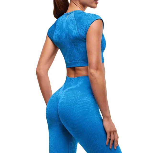 GYMSHARK Adapt X Whitney Animal Seamless Crop Top Adapt