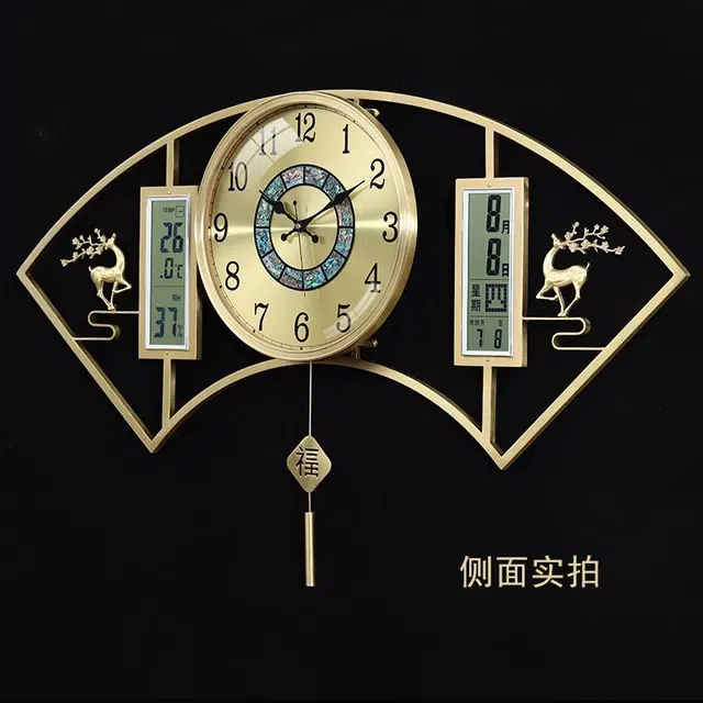 凯琴 万年历时钟 石英机芯 挂钟 男女同款