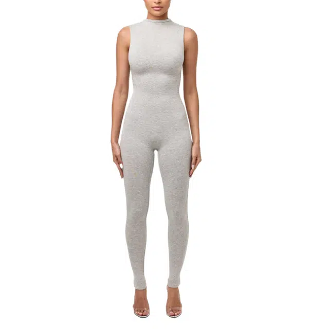 NAKED WARDROBE Sleeveless Sculpt Jumpsuit NW