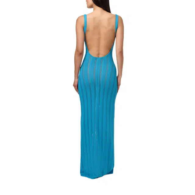NAKED WARDROBE Open Back Maxi Dress Knits