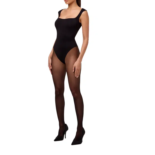 NAKED WARDROBE Tank Scoop Neck Bodysuit Micro Modal