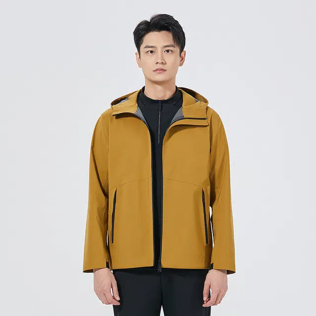 利郎 功能商旅纯色三防科技连帽商务休闲通勤秋季风衣 男款