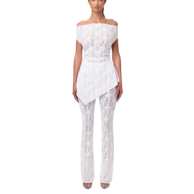 NAKED WARDROBE Stretch Bootcut Pant Lace