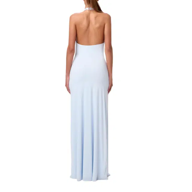 NAKED WARDROBE Naked Asymmetrical Drape Maxi Dress NW