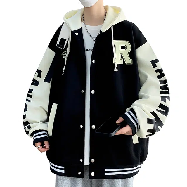 太子龍 品牌美式棒球服男春秋季潮牌宽松纯棉青少年百搭休闲运动外套夹克 男款