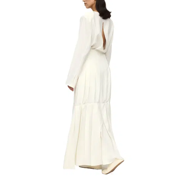 RUOHAN MILKY ALBA PLEATED SKIRT PREAW25