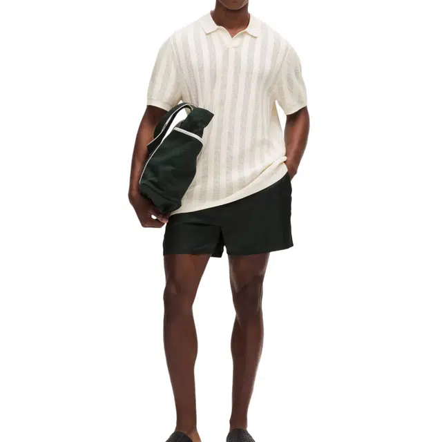 lululemon Cotton-Blend Short-Sleeve Polo -light ivory color