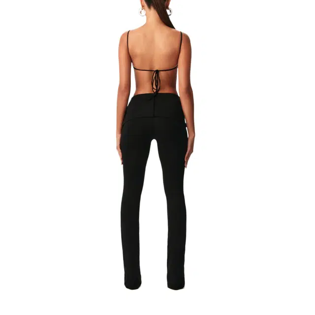 NAKED WARDROBE Modal Foldover Bootcut Pant