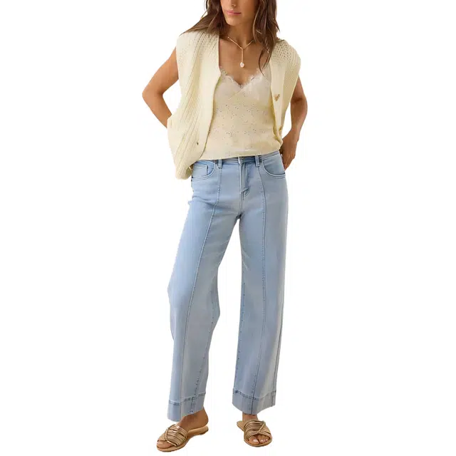 ALTAR'D STATE Cropped Jeans Henley