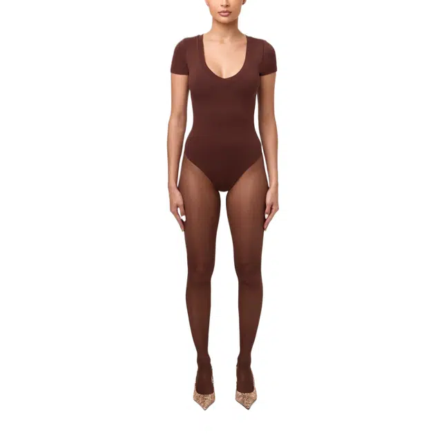 NAKED WARDROBE NW V-Neck Sculpt Bodysuit