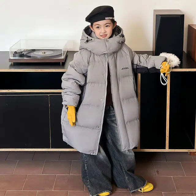 雅鹿羽绒服 宽松加厚防风保暖长袖 青少年